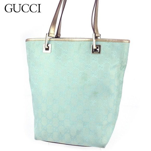 Gucci tote handbag GG mint bag canvas - Picture 1 of 6